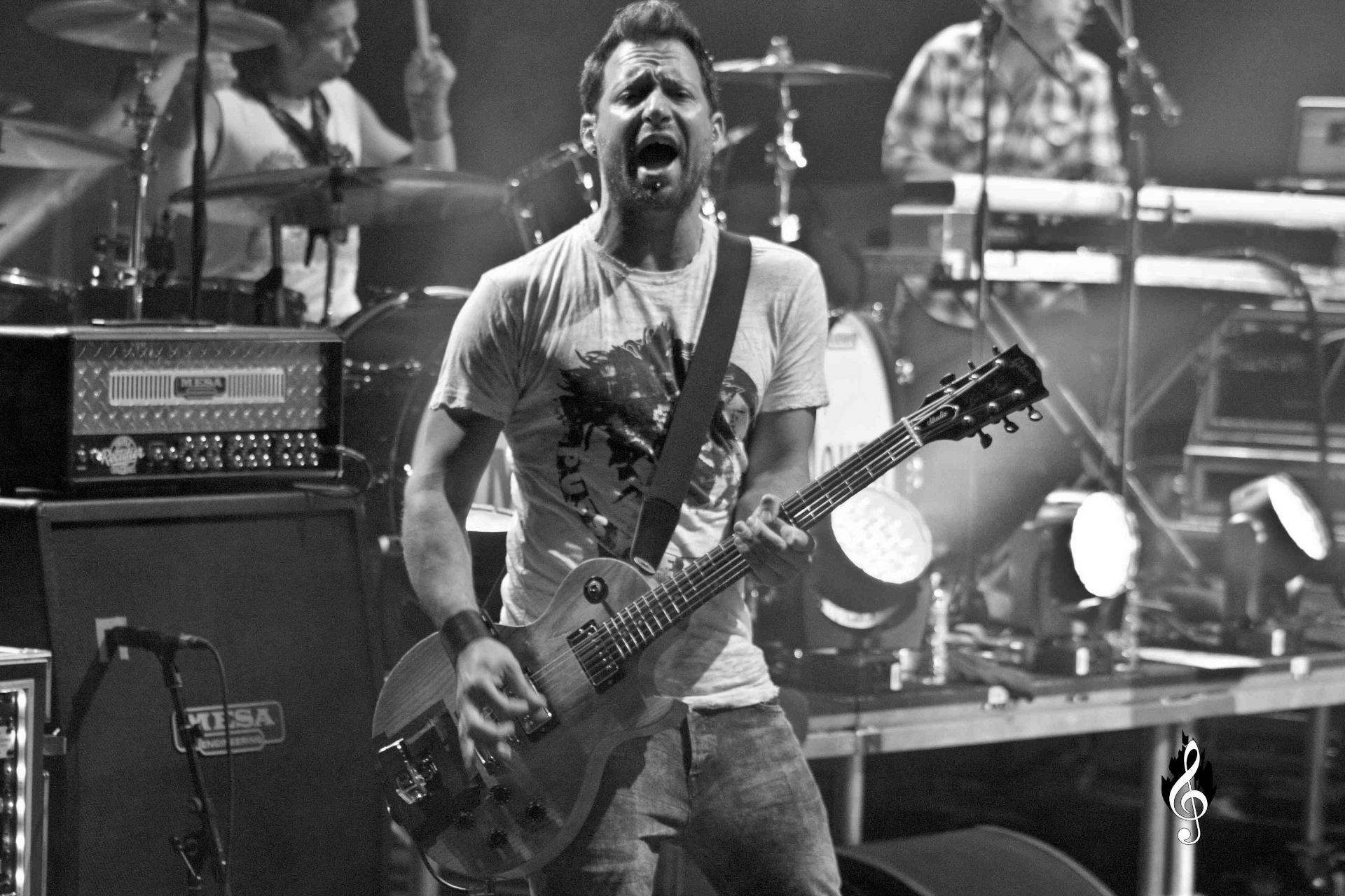 Artist playing with David Allen Pickups 5